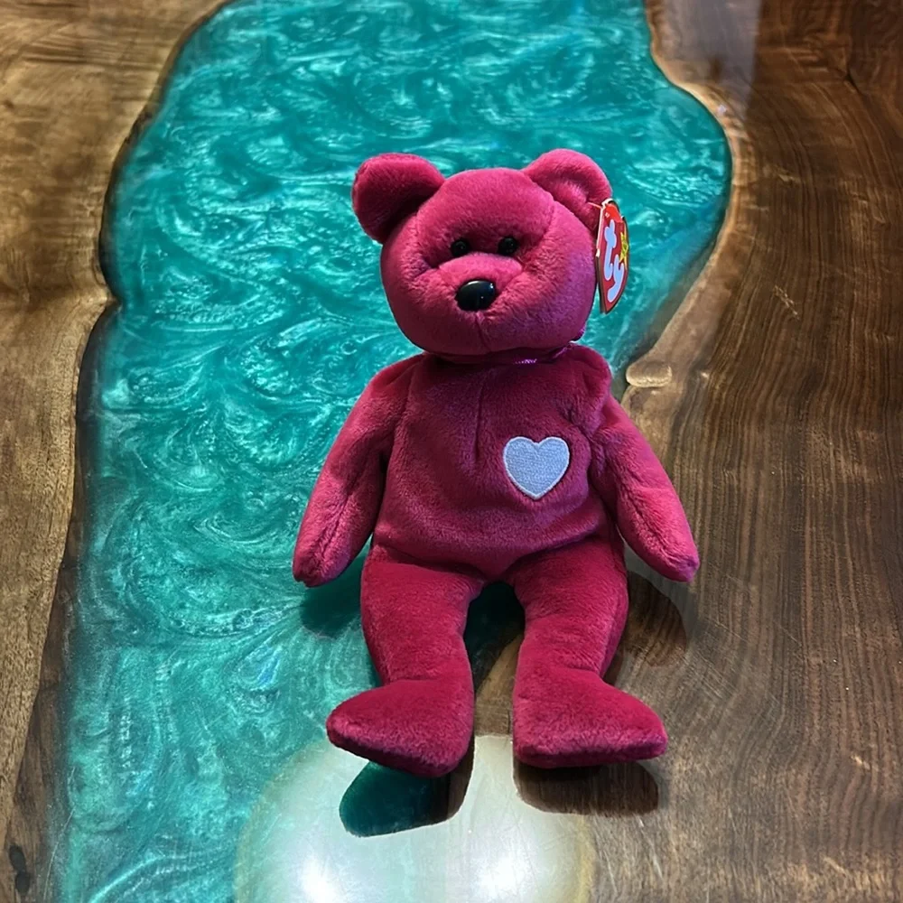 TY Beanie Baby Valentina Bear Valentine Day Heart Teddy 9”, Excellent Condition - Picture 4 of 7